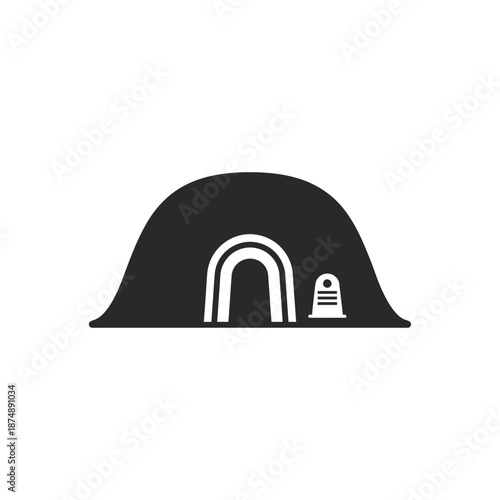 Simple dome tent for camping and outdoor adventure travel