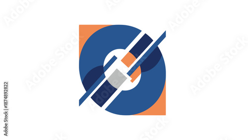 Blue Vinyl Record with Needle Closeup.