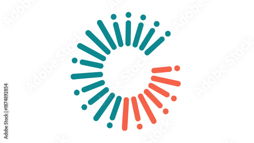 Colorful Abstract Logo Design Element Circle.