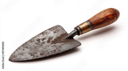 Gardening trowel isolated on white background