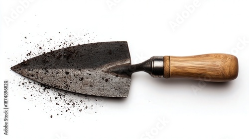 Gardening trowel isolated on white background