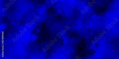 Dark abstract background with blue grunge effect background. blue velvet grunge texture fantasy smooth watercolor painted art design. Dark elegant Royal blue shades aquarelle paint	