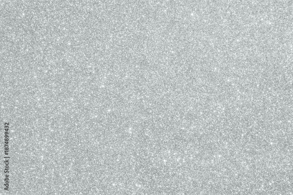 Fototapeta premium Abstract silver glitter sparkle texture background