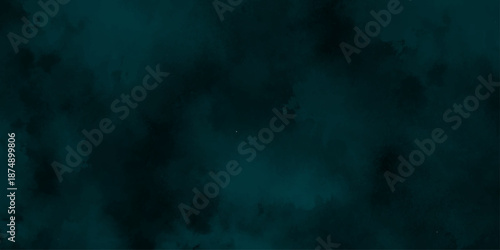 abstract cloud and vapor texture background. Black and Green smoke aquarelle smudge illustration smooth grungy smokey light pastel colors ink glow. Teal color powder explosion	