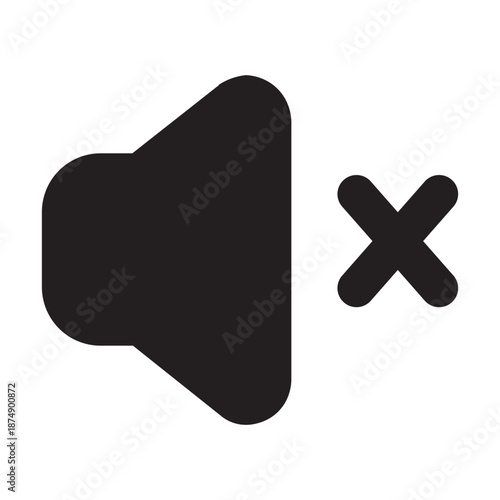 Volume Mute Audio Control Icon | Glyph Icon
