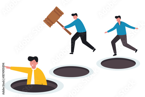 businessman planning with pencil-categorized sticky notes work for project management and sorting important or urgency tasks review project progress on kanban board.vector
