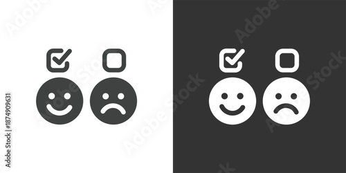 Customer Satisfaction icon. Solid glyph series icon