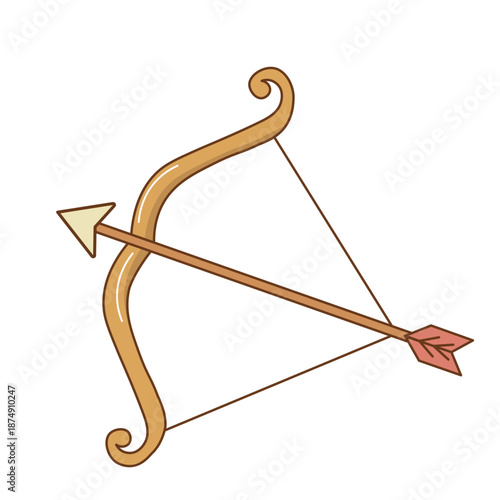 弓矢。ベクターイラスト