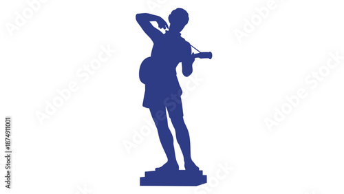 Silhouette Musician Playing Violin