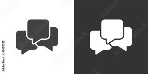 Community Forum icon. Solid glyph series icon