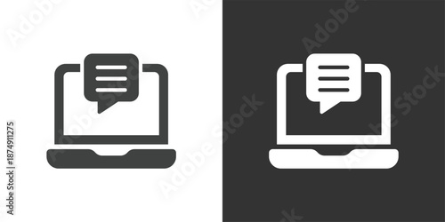 Online Course Review icon. Solid glyph series icon
