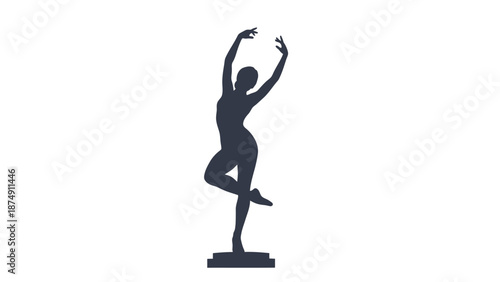 Ballet Dancer Silhouette Icon