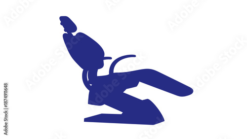 Dentist Chair Silhouette - Dental Procedure Icon