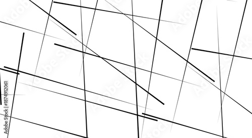 Random geometric line pattern on a transparent background. Random line low poly pattern. abstract seamless line vector. 