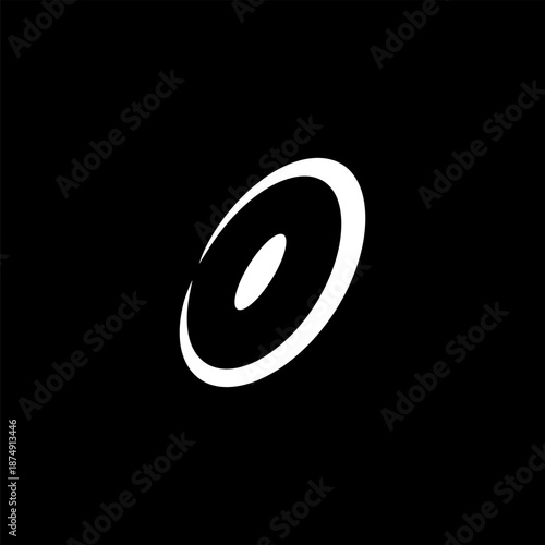 Futuristic Shield Logo Design Element Vector Graphic on Black Background