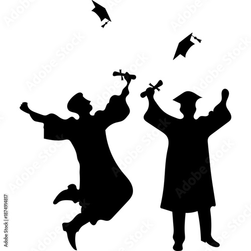 Celebrating Graduation Illustration