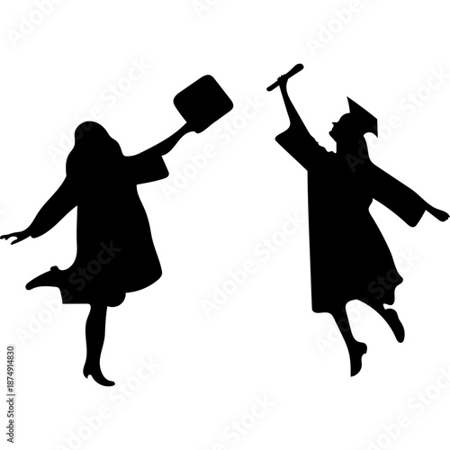 Celebrating Graduation Illustration