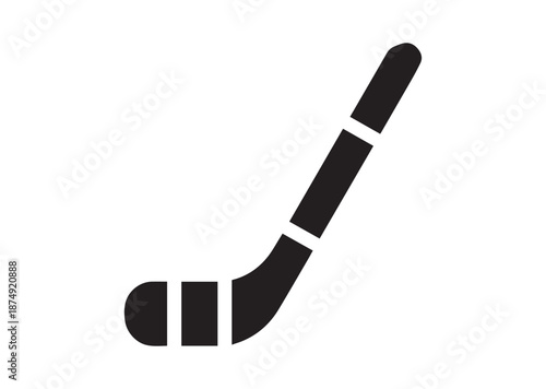 Hockey Stick icon, Hockey Stick solid vector