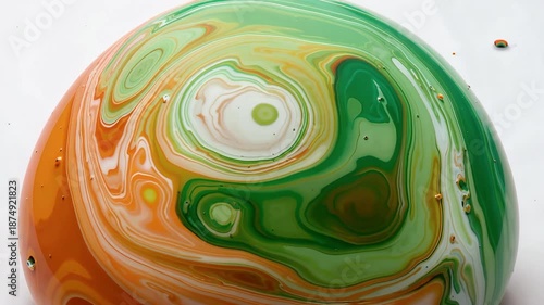 Vibrant Swirling Marble Artwork In Motion.