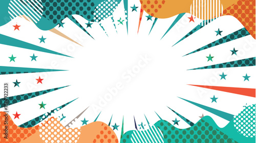 太陽　スクリーントーン　黄色　背景