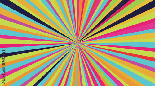 太陽　スクリーントーン　カラフル　背景