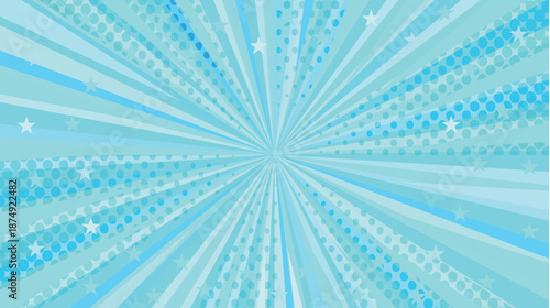 太陽　スクリーントーン　青　背景