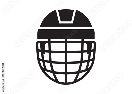 Hockey Helmet icon, Hockey Helmet solid vector
