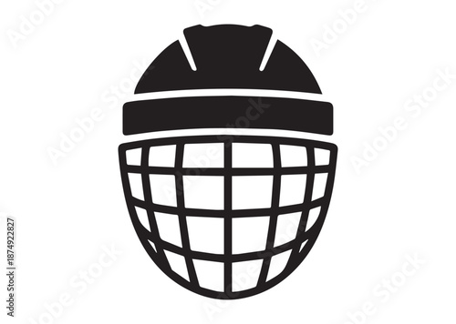 Hockey Helmet icon, Hockey Helmet solid vector