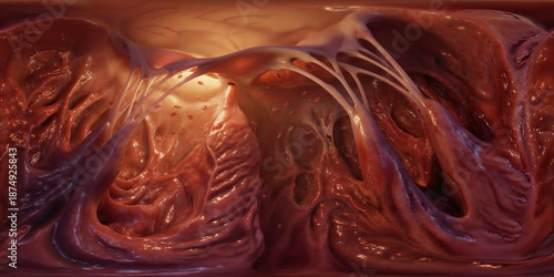 Wallpaper Mural human heart ventricle 8k vr 360 Equirectangular Spherical Panorama Torontodigital.ca