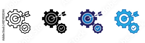 Veracity Icon Multi Style Vector Illustration