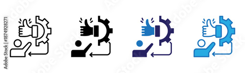 Reliability Icon Multi Style Vector Illustration