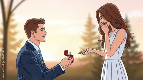 Two people holding hands with glowing halos symbolizing connection and support a concept for family friendship and spirituality flat vector illustration