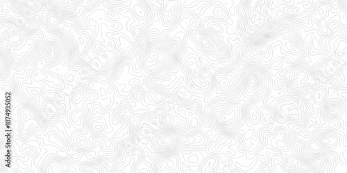 Black and white lines seamless Topographic map patterns, topography line map. Vintage outdoors style. The stylized height of the topographic map contour in lines and contours isolated on transparent.