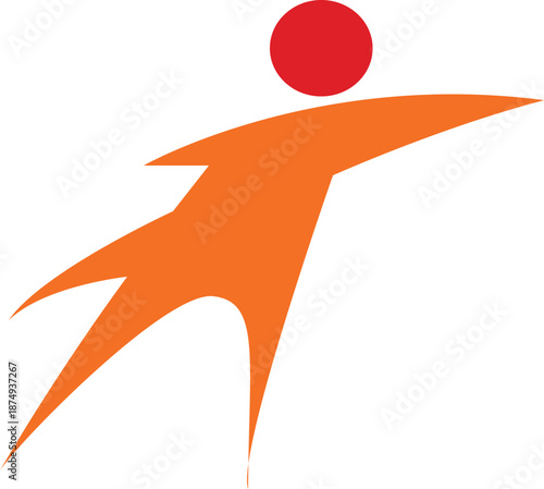 Modern Geometric Colorful Shape Vector logo with Center Abstract art, creative Symmetric Design.