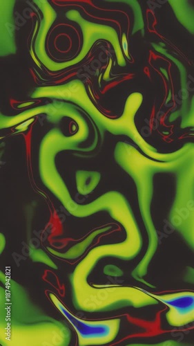 Neon Abstract Liquid Flow Motion Background