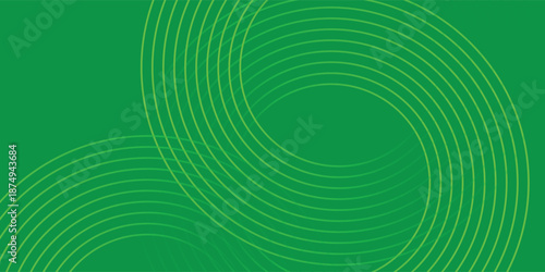 Vibrant Neon Green Intersecting Circles Vector Background