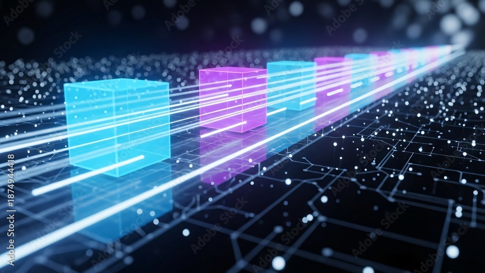 custom made wallpaper toronto digitalFuturistic data transfer network