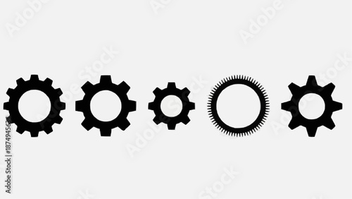 vector illustration of a gears