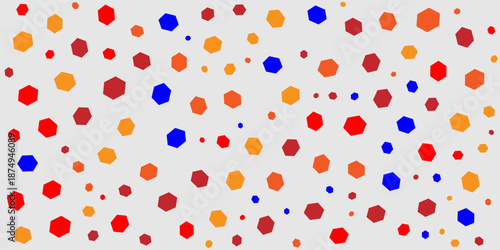 Abstract vector background of geometric shapes, bright colors, suitable for fabric web banners and holiday cards