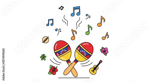Musical Maracas and Notes