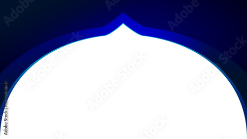 Abstract Blue Archway Background