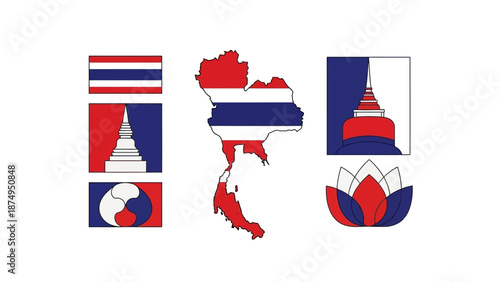 Thailand Flag Map and Symbols: Culture, Travel, and National Pride