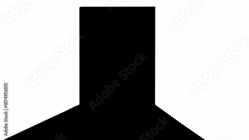 Modern black abstract shape design element