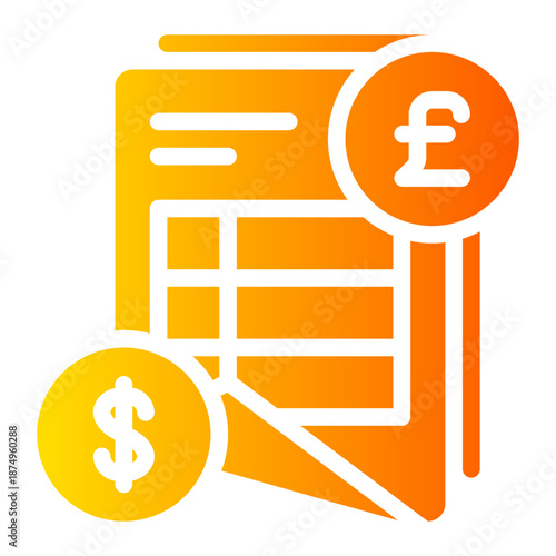 pound gradient icon