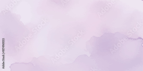 Light Lavender Watercolor Splash with Organic Edges and Pale Violet Wash on Textured Paper