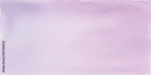 Soft Lavender Watercolor Stain Fading into White Background with Subtle Purple Artistic Texture