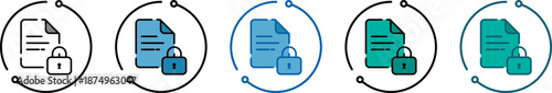 Secure Data Encryption File Icon