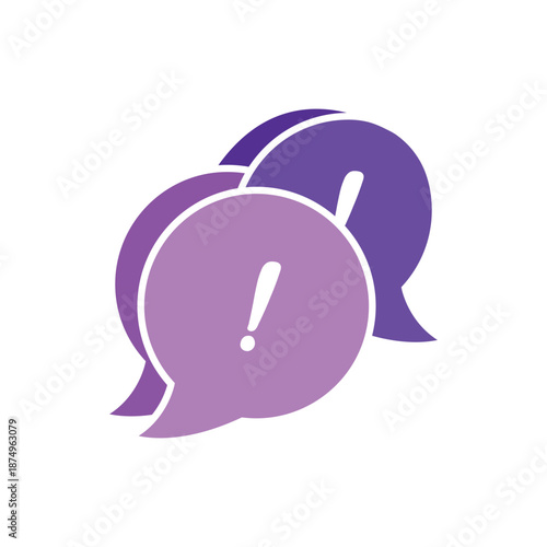 Thought interaction with colourful speech bubbles, a symbol of worldwide communication, sharing ideas, feedback, and collaborative planning online and in live discussions