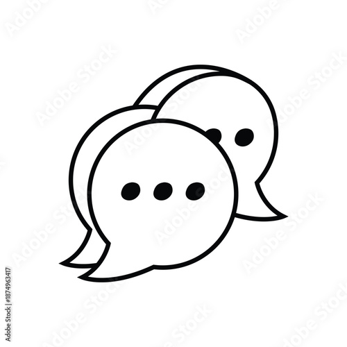 Expressive thought bubbles for worldwide communication, sharing ideas, and discussion, representing digital interaction, networking, and collaborative planning online