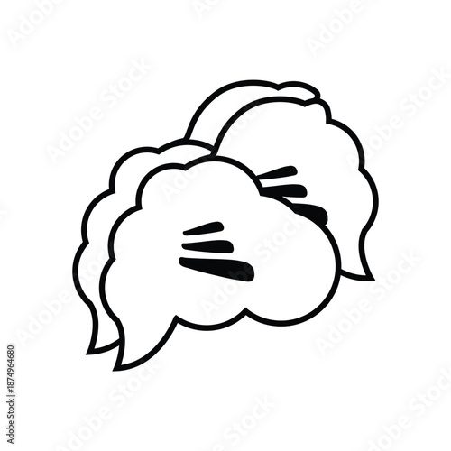 Expressive bubbles for digital communication, facilitating message interaction, online chat, and efficient customer support, allowing minds to speak and share feedback for planning and discussion